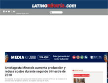 Tablet Screenshot of latinomineria.com